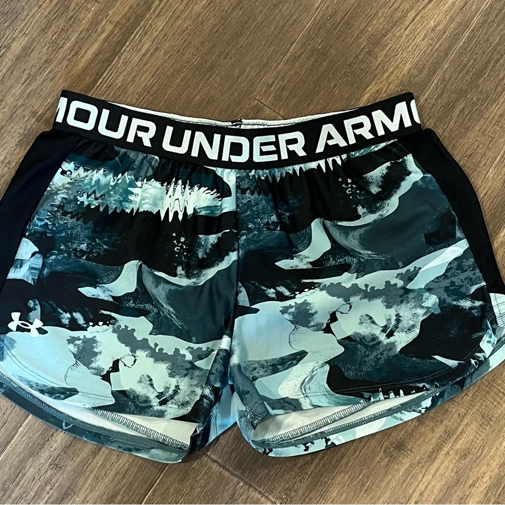 Under Armour Blue and Black Athletic Shorts
